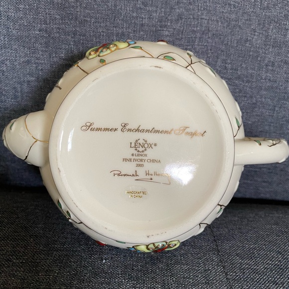 Lenox Summer Enchantment Teapot 2003🦋 - Picture 10 of 17